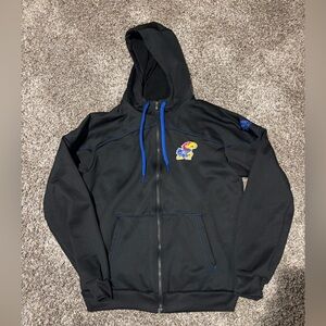 KU Adidas Black Jacket, Black/Grey Adidas jacket
